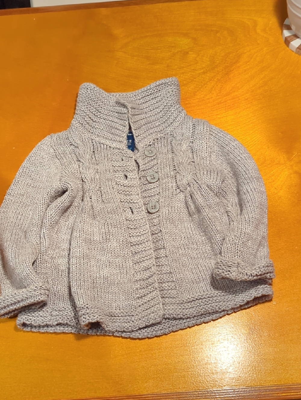 Old Navy Gray Knit Pea Coat Jacket